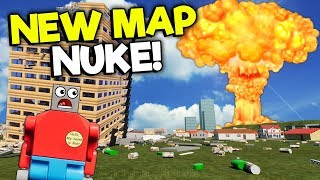 NUKING THE NEW LEGO CITY MAP! - Brick Rigs Roleplay Gameplay - New Map Creations