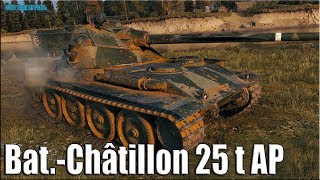 ДВЕ ОТМЕТКИ Бат 9 лвл ✅ World of Tanks лучший бой Bat.-Châtillon 25 t AP