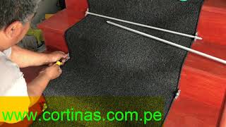 COMO INSTALAR ALFOMBRA EN ESCALERA | COMO PEGAR ALFOMBRA EN ESCALERA DE MADERA| ALFOMBRAS