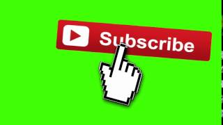 Футаж-подписка на канал//Animated Subscribe Button Green Screen Footage