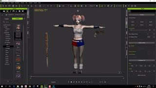 iclone model Harley Quinn (iclone CC character)
