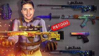 MEU INVENTÁRIO HIGH TIER no CS:GO para 2019! (R$70.000,00 em SKINS)