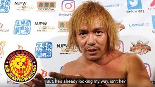 Mar 21 NEW JAPAN CUP 2018 - 6th match : Post-match comments [English / Japanese subs]