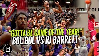 "THIS GOTTA BE GAME OF THE YEAR!" Bol Bol Vs RJ Barrett Ballislife Highlights