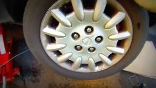 How to tighten a Chrysler Dodge handbrake/Как подтянуть ручник Chrysler Dodge