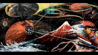 Altered Mixed Media Book in Space