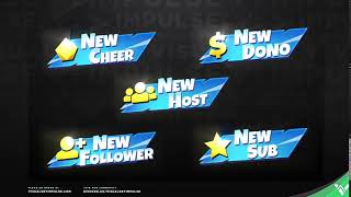 Victory Fortnite Animated Stream Alerts for Twitch and Mixer