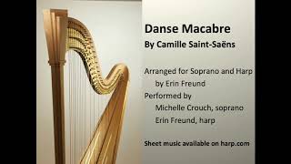 Danse Macabre arranged for harp and soprano