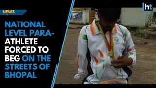 Watch: National level para-athlete forced to beg on the streets of Bhopal