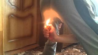 Пёрнул на зажигалку.Драконий залп