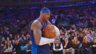 Carmelo Anthony Returns to New York & Loses to the Knicks! Thunder vs Knicks