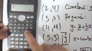 Correlação e Regressão Linear na Calculadora Casio fx-82MS