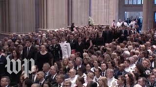 John McCain’s memorial at the National Cathedral