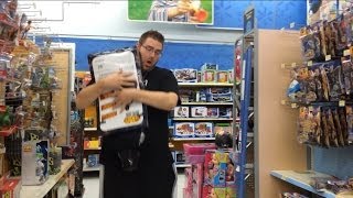 Grim misbehaving at WALMART! WWE wrestling figures aisle fun! Family outing toy run