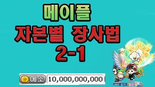 [메이플 장사] 메이플 돈버는방법 20~30억에서 100억까지 자본별 장사방법 2-1편