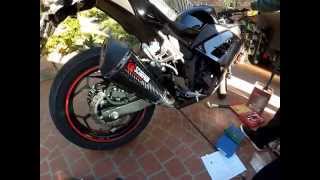 Scorpion Exhaust installation Kawasaki Ninja 300