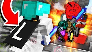 TAKING THE "L" IN MINECRAFT SKYWARS! *RAGE*
