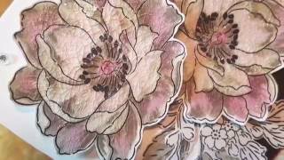 Altenew & Distress Crackle Paint Card
