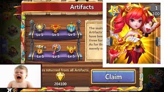 JT's F2P Dove Keeper Double Evolved LUCKY Pirates Booty Castle Clash