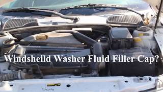 Windsheild washer filler location 2000 SAAB 9 5
