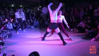 Siberian dancehall contest - Dancehall 2x2 1/8 Masha & Eva vs Babina Dance Teamv (Sibprokach 2016)