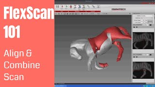 How to Use FlexScan 3D Software | Align and Combine Scans