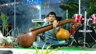 Collector Krishna Bhaskar Playing Veena I Republic Day 2020 I Rajanna Siricilla District I Atla Info
