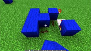 Minecraft - Small T Flip Flop [Without Pistons]