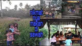 Sapu Lidi Makan di Sawah || Makan ngariung bareng keluarga