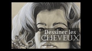 Comment dessiner les cheveux au fusain par Cindy Barillet