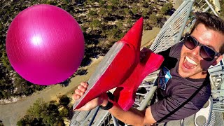 ANVIL Vs. EXERCISE BALL (FULL OF WATER) 45m Drop Test!