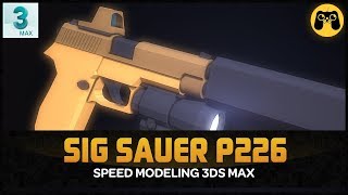 LOW POLY ? Моделирование пистолета для игры на Unity speed modeling. Time-lapse by Artalasky