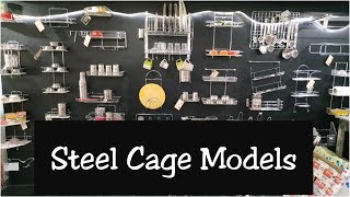 Steel Cage Models Vlog In Telugu|స్టీల్ కేజెస్Street Shopping Ameerpet Sanath Nagar|Home kitchen set