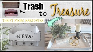 Trash To Treasure DIY Farmhouse Thrift Store Makeovers | Momma From Scratch
