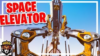 Constructing the Space Elevator in Satisfactory Gameplay Ep 4