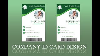 Company ID Card Design Tutorial II Photoshop CC 2018