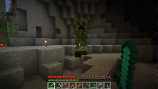 OkeDa на острове в minecraft - 3 - Крипер + Зомби
