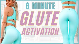 8 MIN GLUTE ACTIVATION WORKOUT - do this before your workout