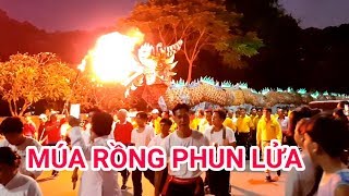 Hàng Trăm Người Múa Rồng Nhang Phun Lửa 36 Mét Đại Lể Đức Chí Tôn Tòa Thánh Tây Ninh 2020, HQV