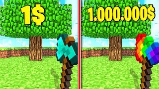 ТОПОР ЗА 1$ ПРОТИВ ТОПОРА ЗА 1000000$! КАК СКРАФТИТЬ ТОПОР БОГА В МАЙНКРАФТ