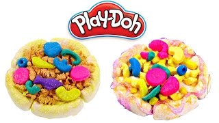 Pizza Brillante Play Doh ? Como Hacer Pizza con Plastilina Brillante ? Pizzeria Play Doh