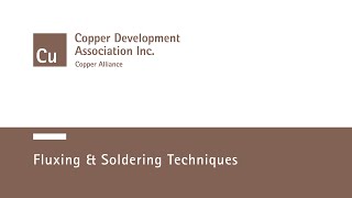 Fluxing & Soldering Techniques