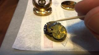 Antique musical (8 note) pocket watch FOB "internal mechanism displayed"