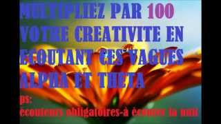 Devenir creatif grace aux ondes Alpha et theta--- eft 360 tapping developpement personnel