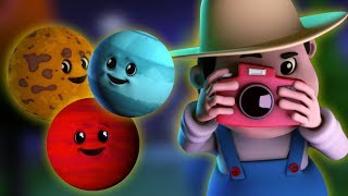 Песни планет | Песня солнечной системы | Узнать имена планет | Planets Song | 3D Baby Rhymes