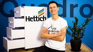 Направляючі Quadro від Hettich для ДСП 16-19 мм.