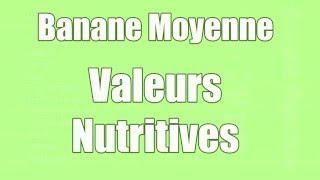 Combien de calories dans une banane moyenne