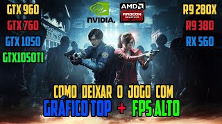 RE2 Remake - Melhor configuração gráfica para a GTX960, GTX760, GTX1050 e 1050TI