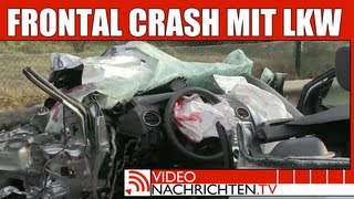 Nachrichten: Frontaler Zusammenstoß mit LKW fordert Todesopfer.