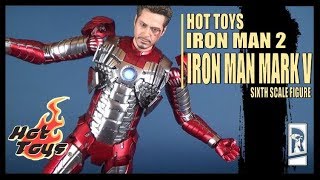 Hot Toys Iron Man 2 Iron Man Mark V Diecast Version Sixth Scale Figure Review